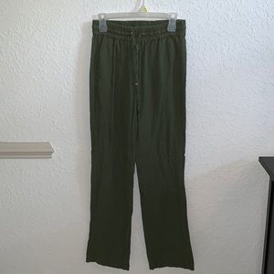 Love tree green linen pants